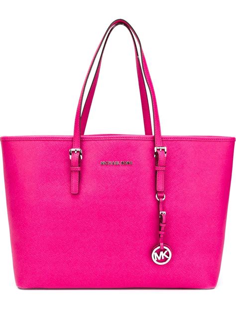 michael kors jet set tote deep pink|Michael Kors jet set girls.